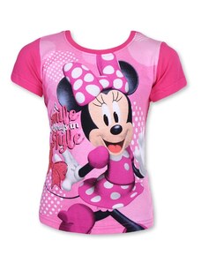 Setino 4635-SWEET PINK Dievčenské tričko Minnie, ružové-122 cm (6-7rokov)