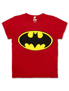 SETINO Chlapčenské tričko s krátkym rukávom Batman - červená -140 cm (9-10rokov)