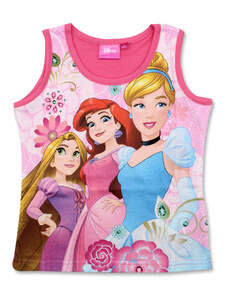 Setino Dievčenské tielko Disney Princess - tmavo ružová-98cm (2-3roky)