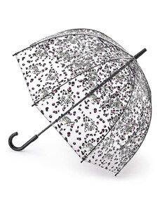 Fulton dámský průhledný deštník Birdcage 2 LEOPARD CAMO L042