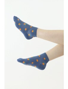 Moraj Veselé ponožky 889 modré s pomeranči