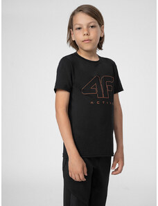4F 4FJSS23TFTSM166 DEEP BLACK Dětské tričko