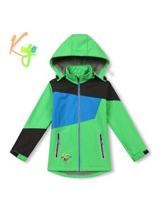 Chlapecká softshellová bunda s fleecem Kugo HK2525 - zelená