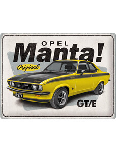 Nostalgic Art Plechová cedule Opel Manta GT/E 30 cm x 40 cm