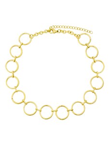 Bangles.cz Choker náhrdelník Circles gold