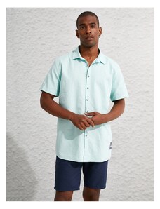 Koton Basic Linen Blend Short Sleeve Shirt