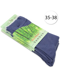 Emi Ross B-5563 Dámské ponožky z bambusového vlákna, 35-38, 3 páry, modré