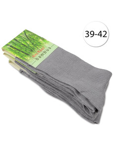 Emi Ross B-2100 Dámské ponožky z bambusového vlákna, 39-42, 3 páry, šedé