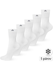 WOJMAX WJ-9 Pánské bavlněné froté ponožky 5párů, 44-46, bílá