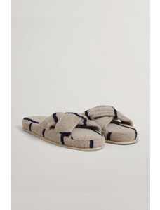 DOMÁCÍ OBUV GANT STRIPE CROSS SLIPPERS bílá S/M