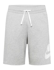 Nike Sportswear Kalhoty 'Club Alumni' šedý melír / bílá
