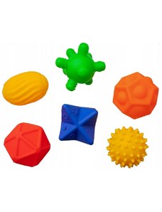 Edukační, senzorické barevné míčky/ježečci Hencz Toys , 6ks v krabičce