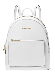 Michael Kors Adina Medium Pebbled Leather Backpack Optic White