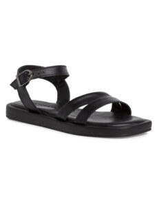 Vycházkové kožené sandály s pásky Tamaris 1-1-28114-20 černá