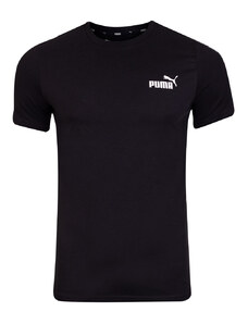 Černé pánské vzorované tričko Puma Tape Tee - Pánské