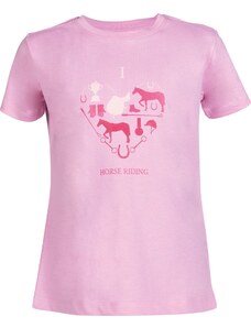 Triko I love horse riding HKM, dětské, pink