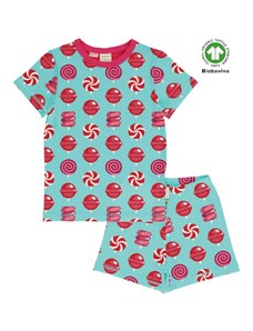 Dětské pyžamo s krátkým rukávem Party Lollipop z biobavlny BIO MAXOMORRA Velikost 98/104