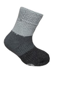 SPACÍ KIDS dětské thermo ponožky Boma - PRUHY šedá 30-34