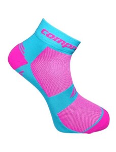 CSX-BIKE FUN NEW funkční ponožky COMPRESSOX magenta / tyrkysová 39-42