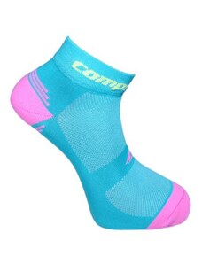 CSX-BIKE FUN NEW funkční ponožky COMPRESSOX růžová / tyrkysová 47-50