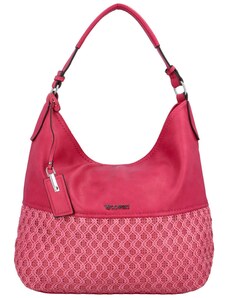 Coveri Trendová koženková kabelka na rameno Kitti, růžová