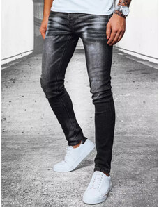 BASIC Černé pánské džínové kalhoty Černá