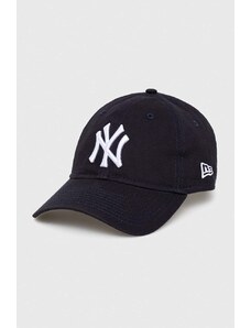 Bavlněná baseballová čepice New Era tmavomodrá barva, s aplikací, NEW YORK YANKEES