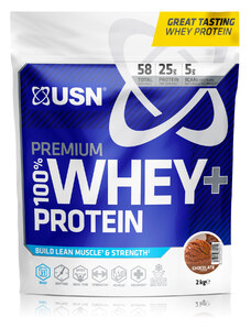 Proteinové prášky USN 100% Premium Whey Bag čokoláda 2kg bwp1