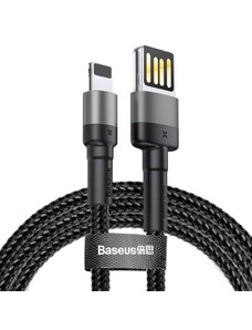 Baseus Kabel USB pro Lightning 2,4A 1 m Šedá/Černá