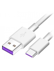 Huawei rychlonabíjecí USB C datový kabel 1m 5A Bílá