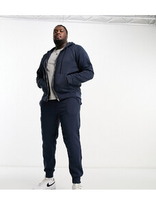 Don't Think Twice DTT Plus full zip hoodie & jogger tracksuit set in navy