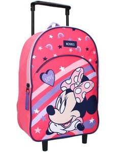 Vadobag Dětský / dívčí cestovní batoh na kolečkách / trolley Minnie Mouse - Disney - 9L