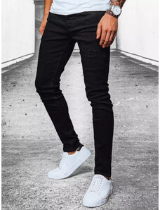 BASIC Černé pánské džínové kalhoty Černá