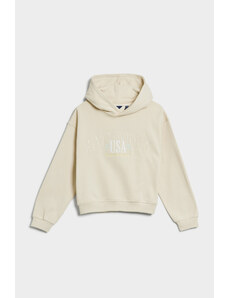 MIKINA GANT USA VOLUMINOUS HOODIE bílá 122/128