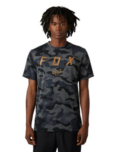 Pánské triko Fox Vzns Ss Tech Tee Camo - Black Camor