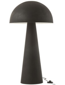 Černá kovová stojací lampa J-line Mushro 97,5 cm