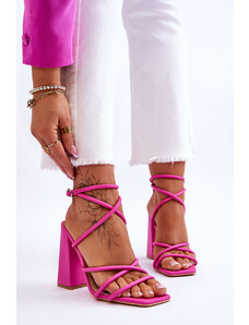 Kesi Módní sandály na vysokém podpatku růžové Josette