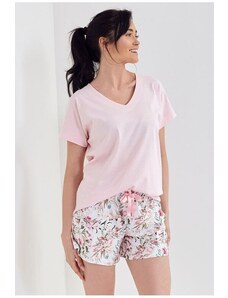 Cana Krátké dámské pyžamo Aromatica růžové
