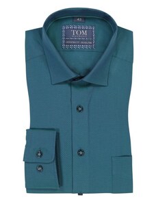 Tom rusborg, košile s drobným potiskem, modern fit, extra dlouhá námořnickámodrá