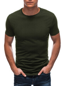 EDOTI Pánské základní tričko EM-TSBS-0100 - olivově zelené