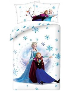 Carbotex Povlečení do dětské postýlky Ledové království - Frozen - Princezny na bruslích - 100% bavlna - 40 x 60 cm + 100 x 135 cm
