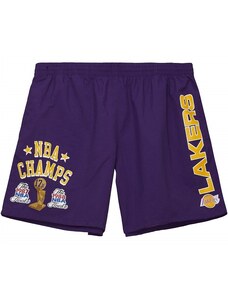 Mitchell & Ness Los Angeles Lakers Team Heritage Woven Shorts / Fialová, Bílá / XL