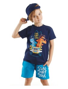 Denokids Shark Surf Boys T-shirt Shorts Set