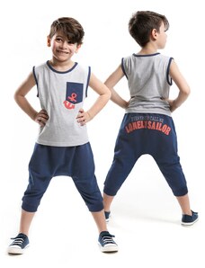 mshb&g Anchor Boy T-shirt Capri Shorts Set