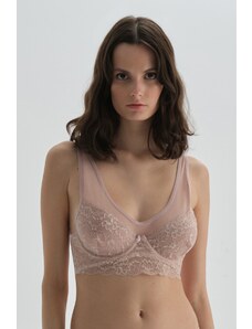 Dagi Pink Underwire Lace Supporting Bra