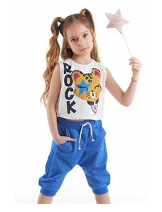 mshb&g Rocker Leo Girls T-shirt Capri Shorts Set