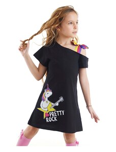 mshb&g Unicorn Rock Girls Black Dress