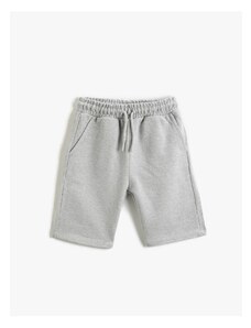 Koton Basic Chino Shorts with Tie Waist, Pockets