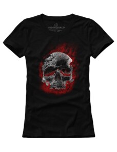 Dámské tričko UNDERWORLD Skull in fire