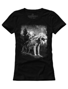 Dámské tričko UNDERWORLD Wolf in mountains